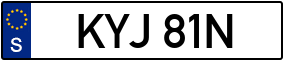 Trailer License Plate